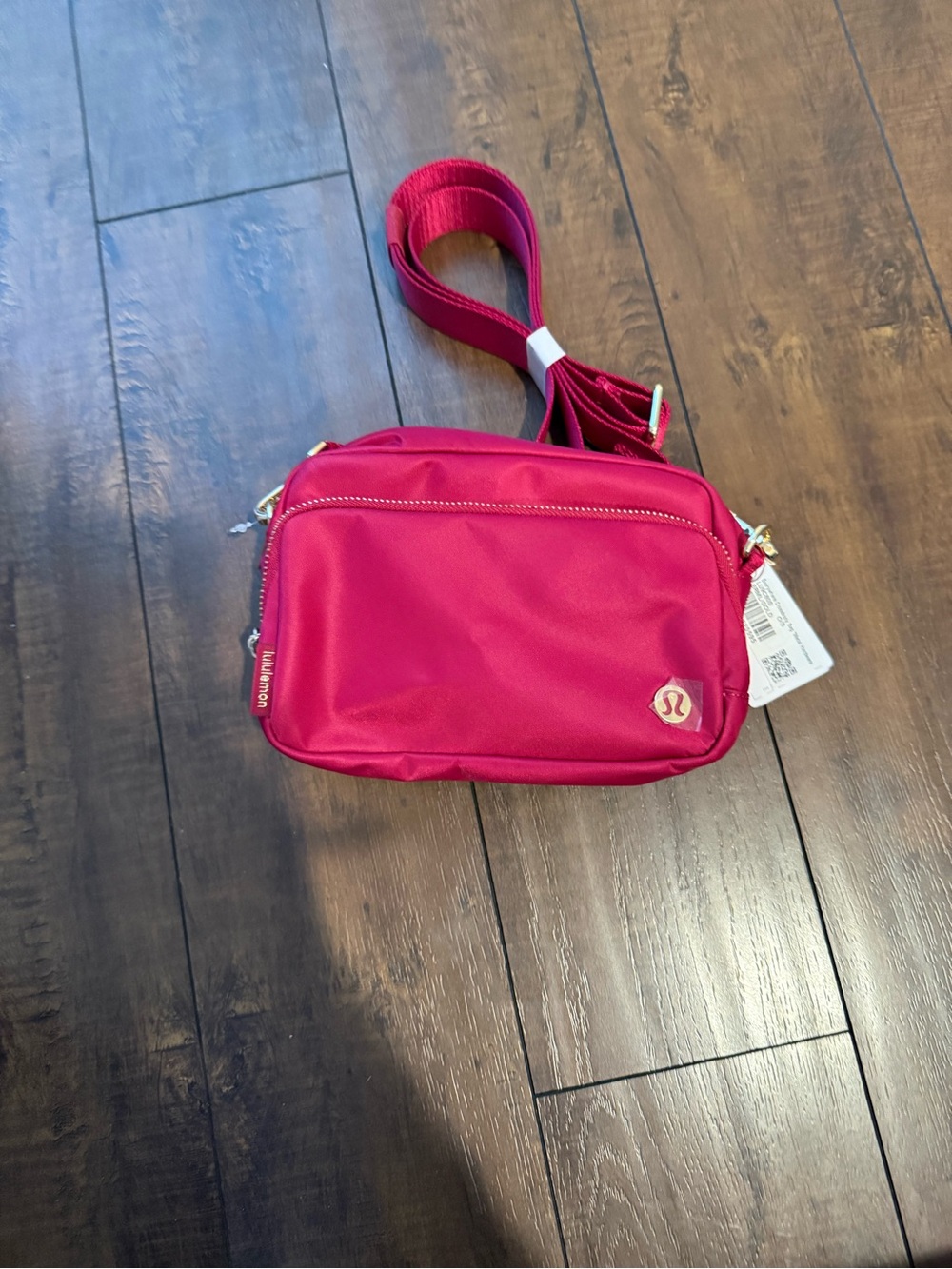 lululemon Berry Rumble Gold Crossbody Bag
